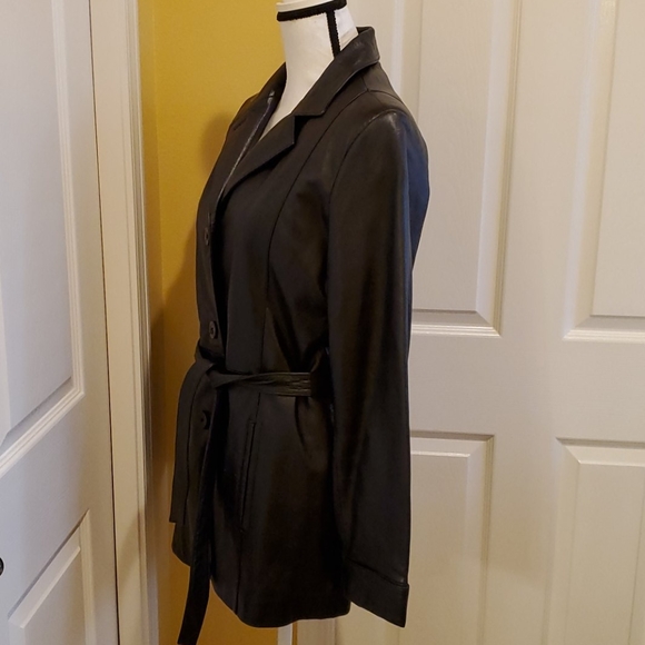 BLACK WILSON LEATHER JACKET, SIZE M, NEW - Picture 5 of 16